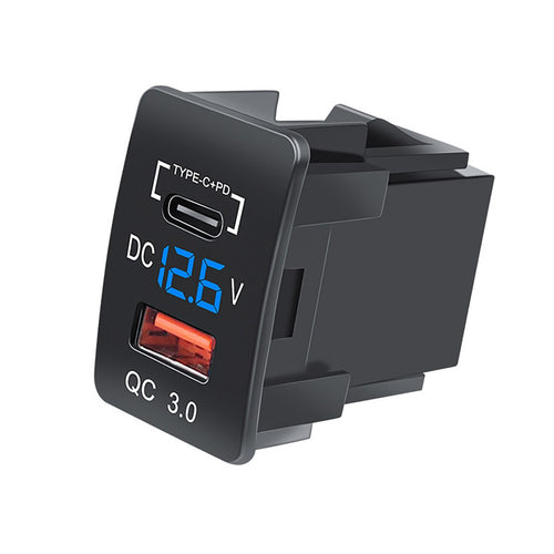 Car USB Charger Socket Adapter 12V 24V Dual Port Power Outlet Compatible with Honda Vehicle