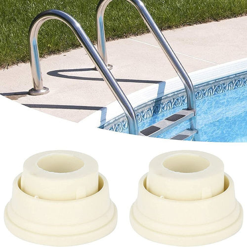 Inground Ladder Bumper White Ladder Foot Cover Bumper Cap Swimming Pool