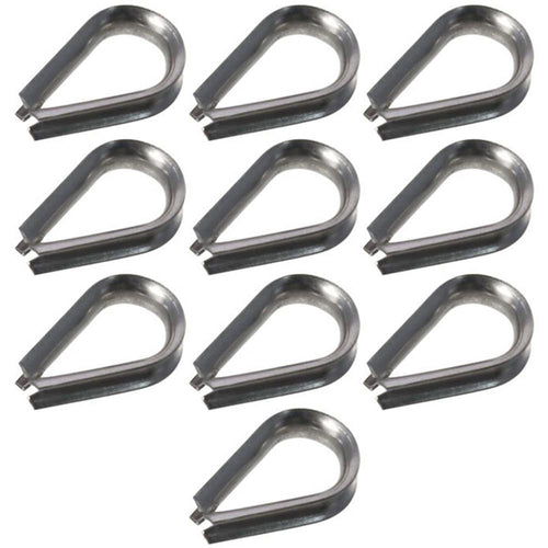 10pcs 1.5-12mm Rope Thimble Rigging Thimbles Ring Clamp Rope Connecting Head