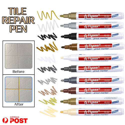 Tile Grout Marker Pen Waterproof Mould Repair Paint Bathroom Floor Gap Restorer