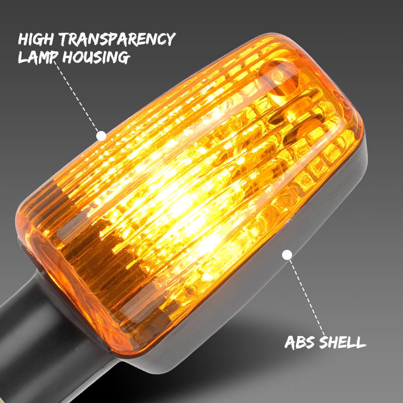 4X Universal Motorcycle Turn Signal Light Indicator Blinker Amber Bulb Lamp 10MM