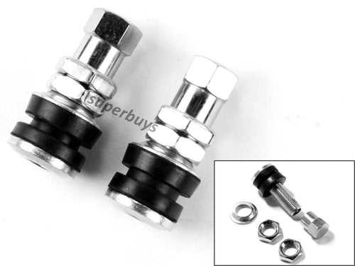 2pcs TR161 Bolt In Tyre Valve Tire Metal Tubeless Clamp In Wheel Rim Rubber