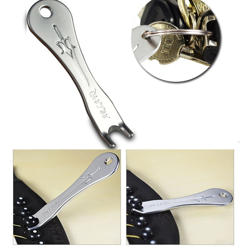 Stainless Steel Acoustic Guitar Bridge Pin Puller String Peg Remover Winder Tool