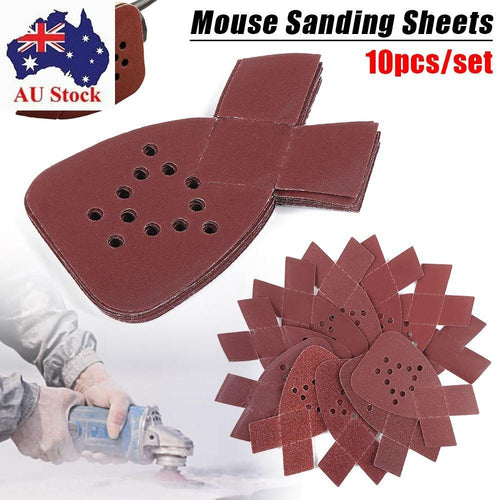 Sander Mouse Sanding Sheets Detail Sandpaper Pads 40-800 Grit Abrasive Paper