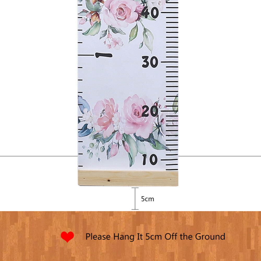 Kids Height Growth Ruler Chart Children Wall Hanging Personalised Measure Wooden