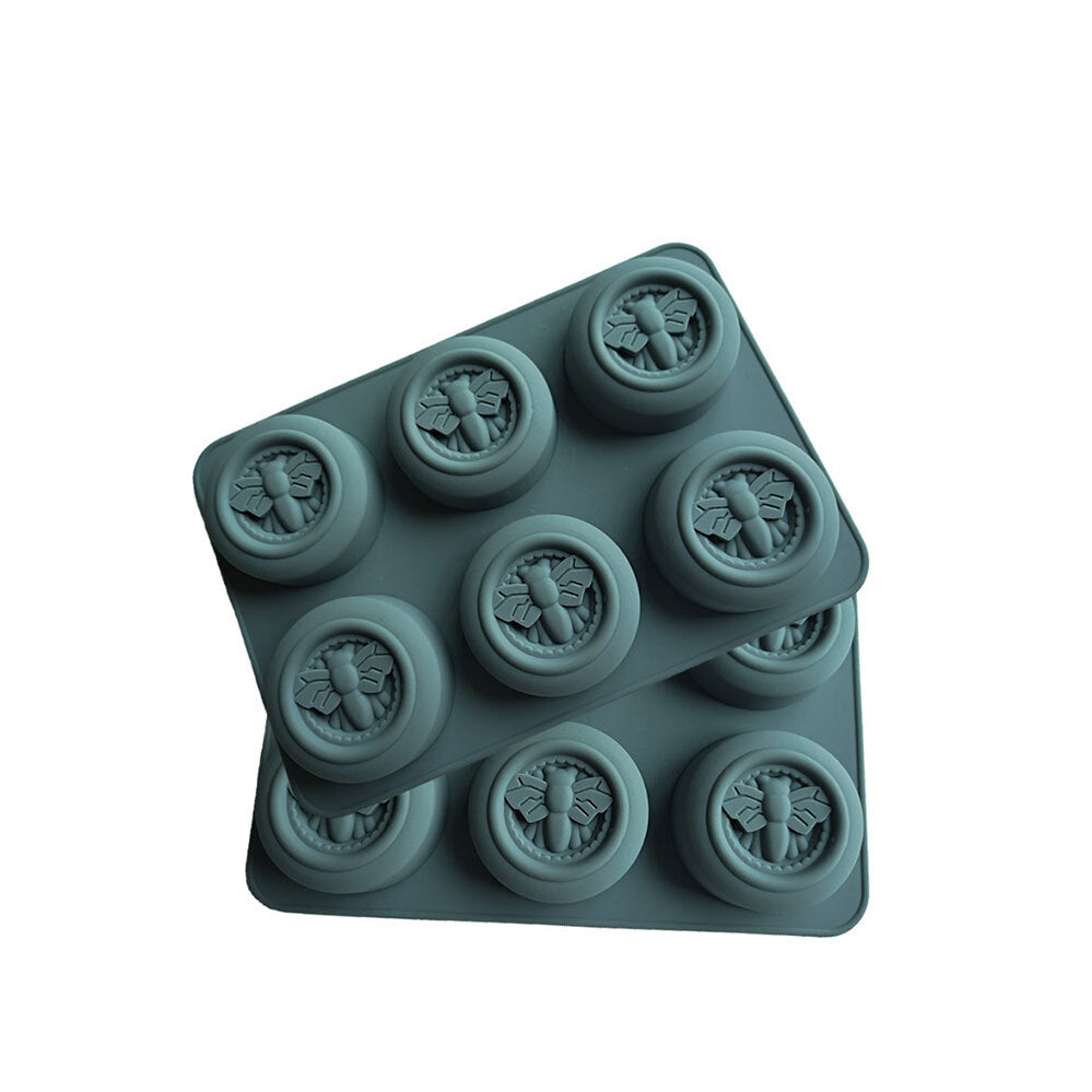 6 Cavity Honey Bee Chocolate Silicone Baking Mould DIY Handmade Soap Candle Mold