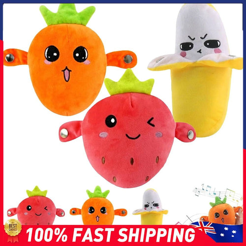 2026 Interactive Musical Toy Fruit Sensing Beat Piano Ragdoll Musical Doll Gifts