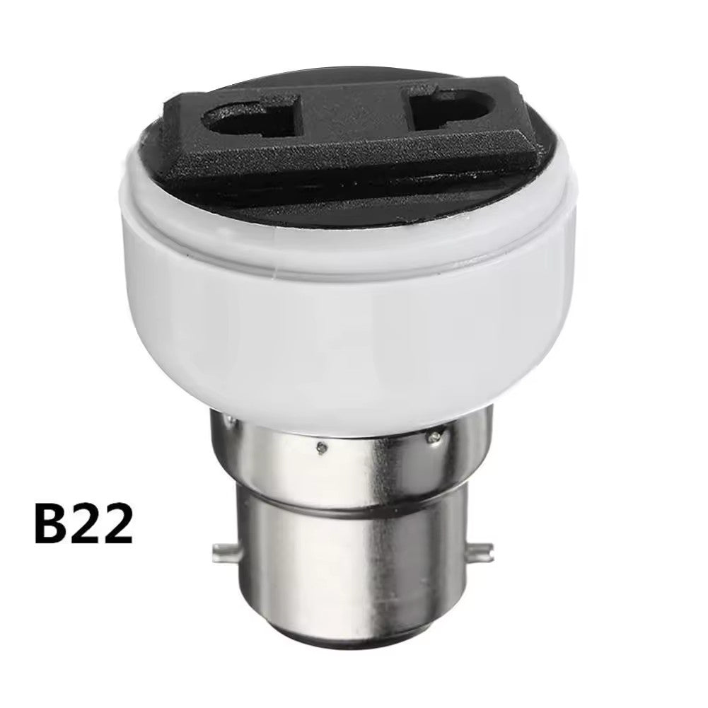 Light Bulb Socket to AU Power Outlet Adapter E27 B22 E14 Plug Garage Shed AU