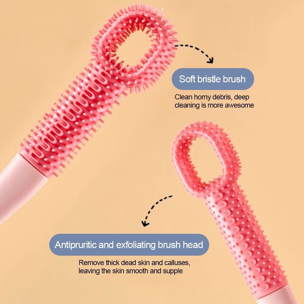 Foot Scrubber Shower Foot Wash Brush Toe Gap Cleaner Feet Care Tool