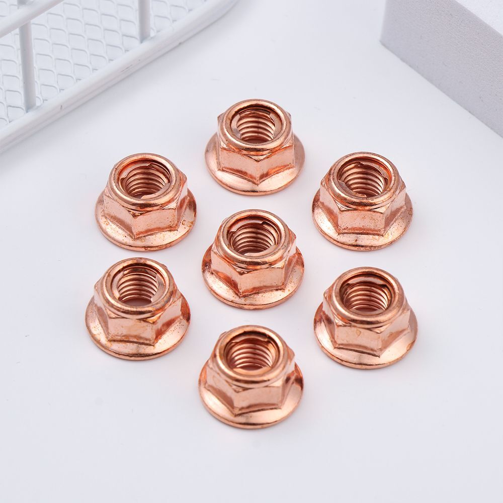 High Quality Tool Flashed Exhaust Copper M8 Nut 8mm Nuts High Temperature Nuts