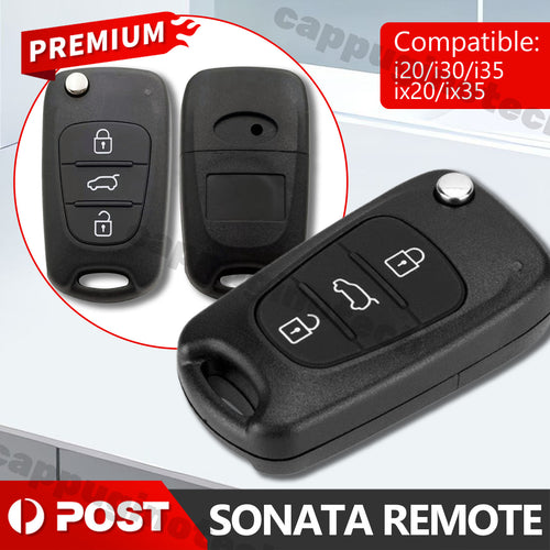Car key shell Fob Case i20 i30 i35 ix20 Elantra Replacement remote Flip – Compatible with HYUNDAI