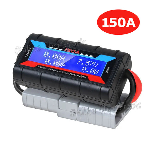 200A Digital LCD Amp Watt Meter Power Analyser Solar Caravan+ Anderson Plug NEW