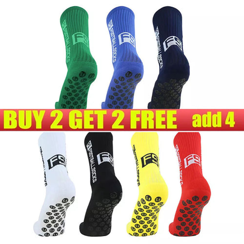 Sports Socks Anti-Slip Skid Hospital Soccer Basketball Football Grip Dots Train