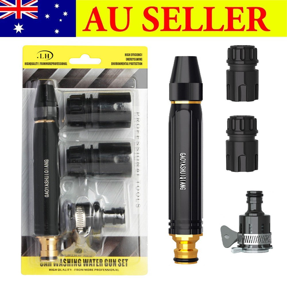 Portable High-Pressure Water Gun Cleaning Car Wash Machine Garden Watering Hose Nozzle Sprinkler Foam Thread Quick Connector