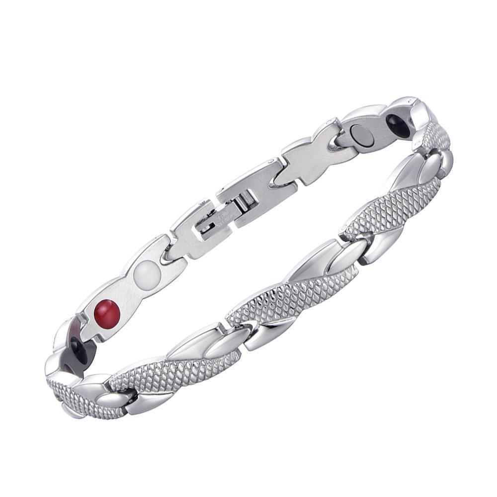 Mens Women Bracelet Magnetic Healing Bio Therapy Arthritis Pain Relief Bangle AU
