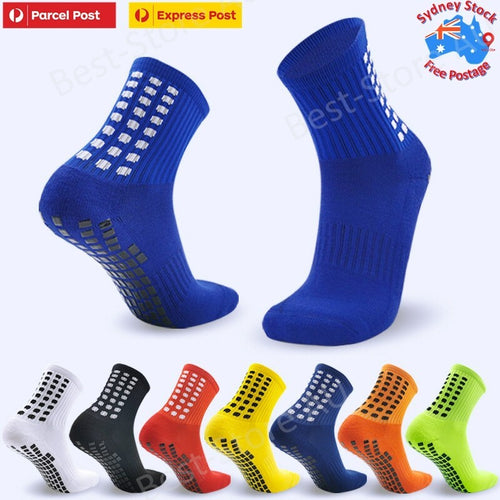 Sports Socks Anti-Slip Skid Hospital Soccer Basketball Football Grip Dots Train