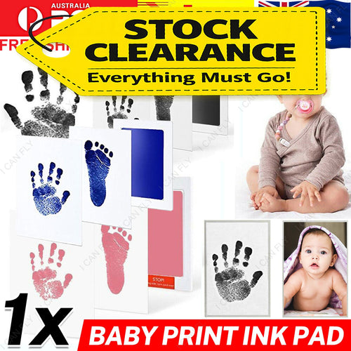 Newborn Footprint Handprint Safe Inkless Gift Foot Hand Print Wipe Kit Gifts DF
