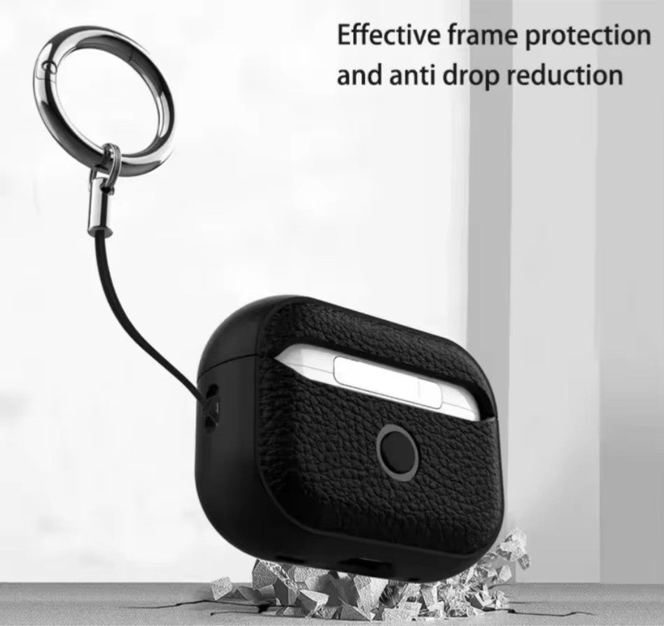 Leather Case Cover Shockproof w/ Keychain for Apple AirPods Pro 1st 2nd 3rd Gen
