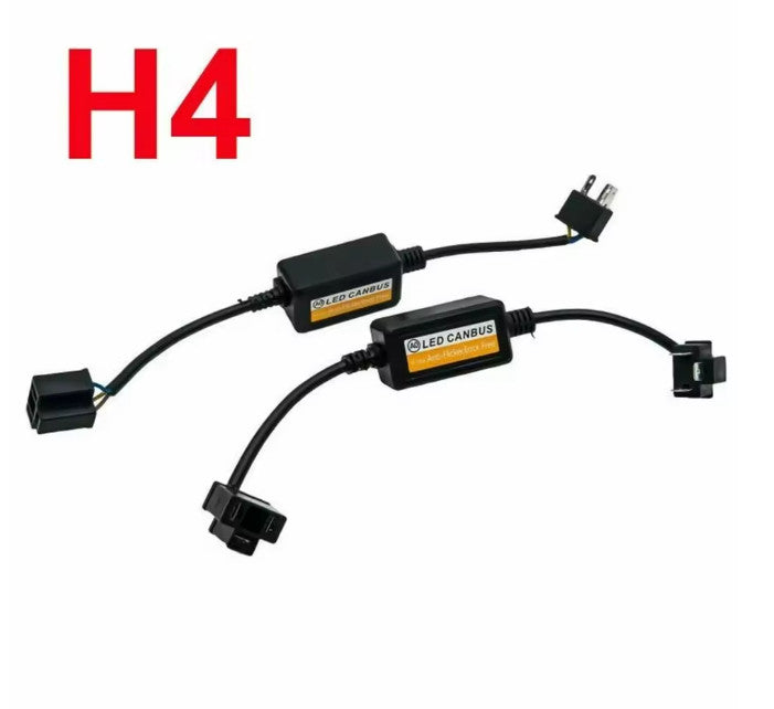 LED Headlight Canbus Decoder H4 9003 Load Resistor Anti-Flicker 1/2/4 pcs Kit H4