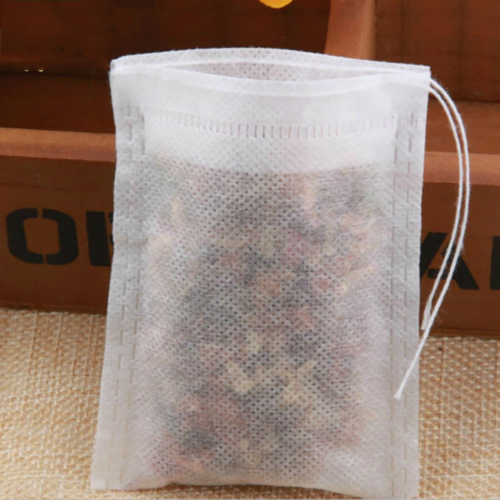 100pcs Non-woven Cloth Heat Sealing Filter Paper Loose Disposable Empty Tea Bag