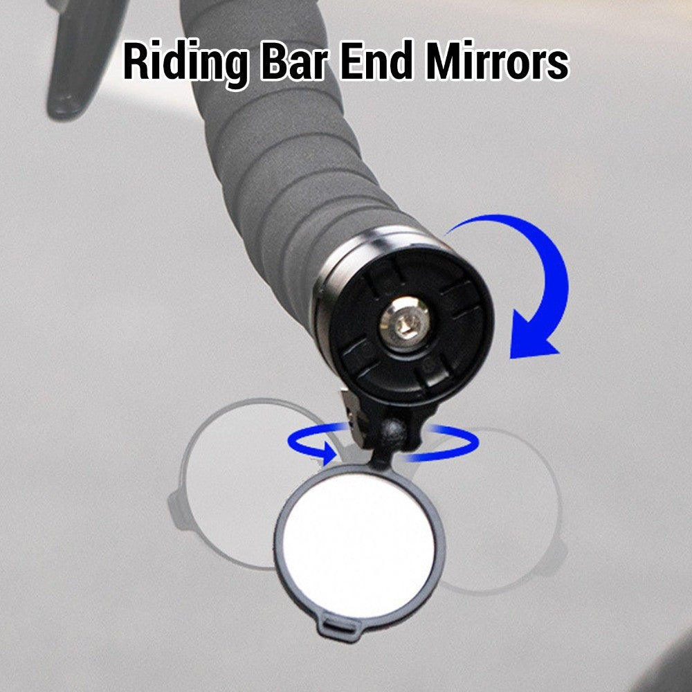 HD Bike Bar End Rear View Mirror for Road Bicycles and Mountain Bikes Handle