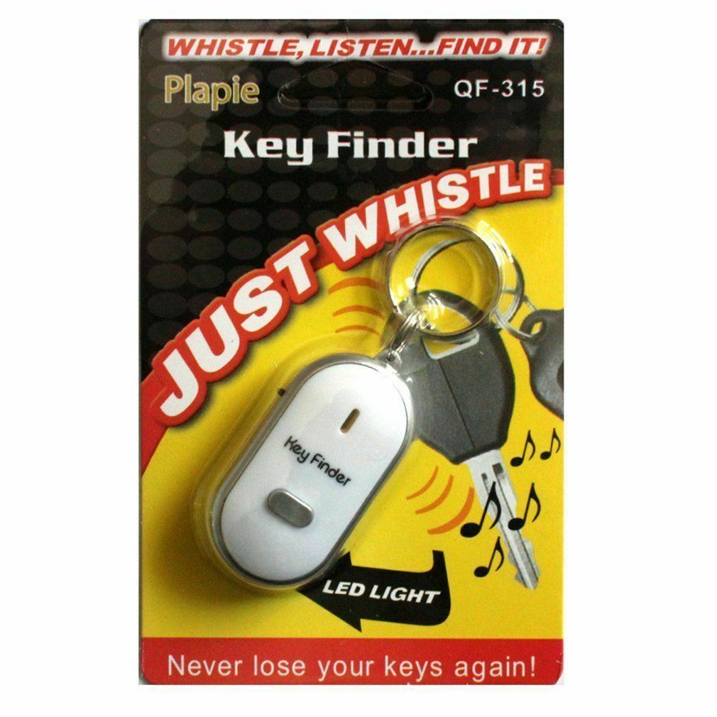3x Key Finder Wireless Whistle Response w/ Flash LED Anti-Lost Ring Beep Sound A
