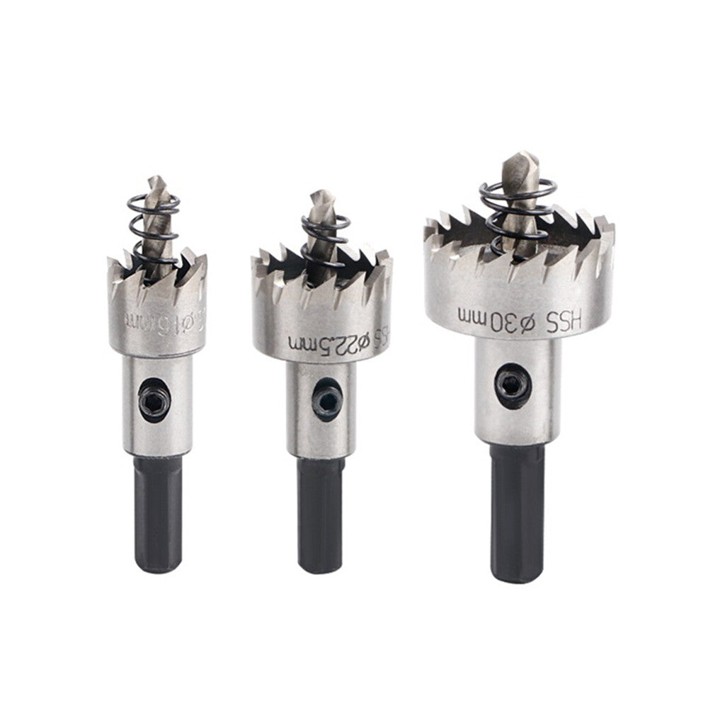New 15mm to 60mm HSS Hole Saw Tooth Drill Bits Holesaw Cutter for Steel Metal