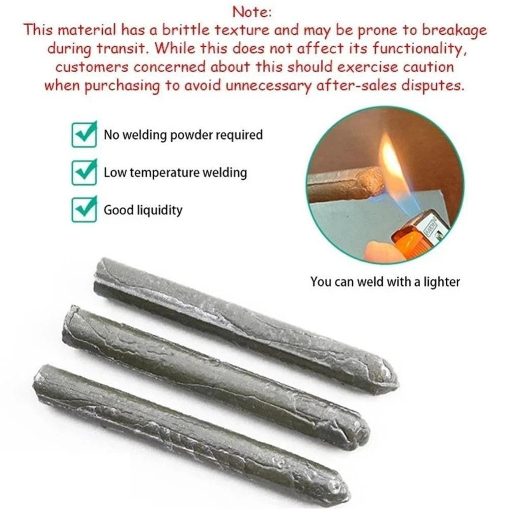 15PCS Low Temperature Welding Rod Metal Welding Rod Soldering Metal Universal AU