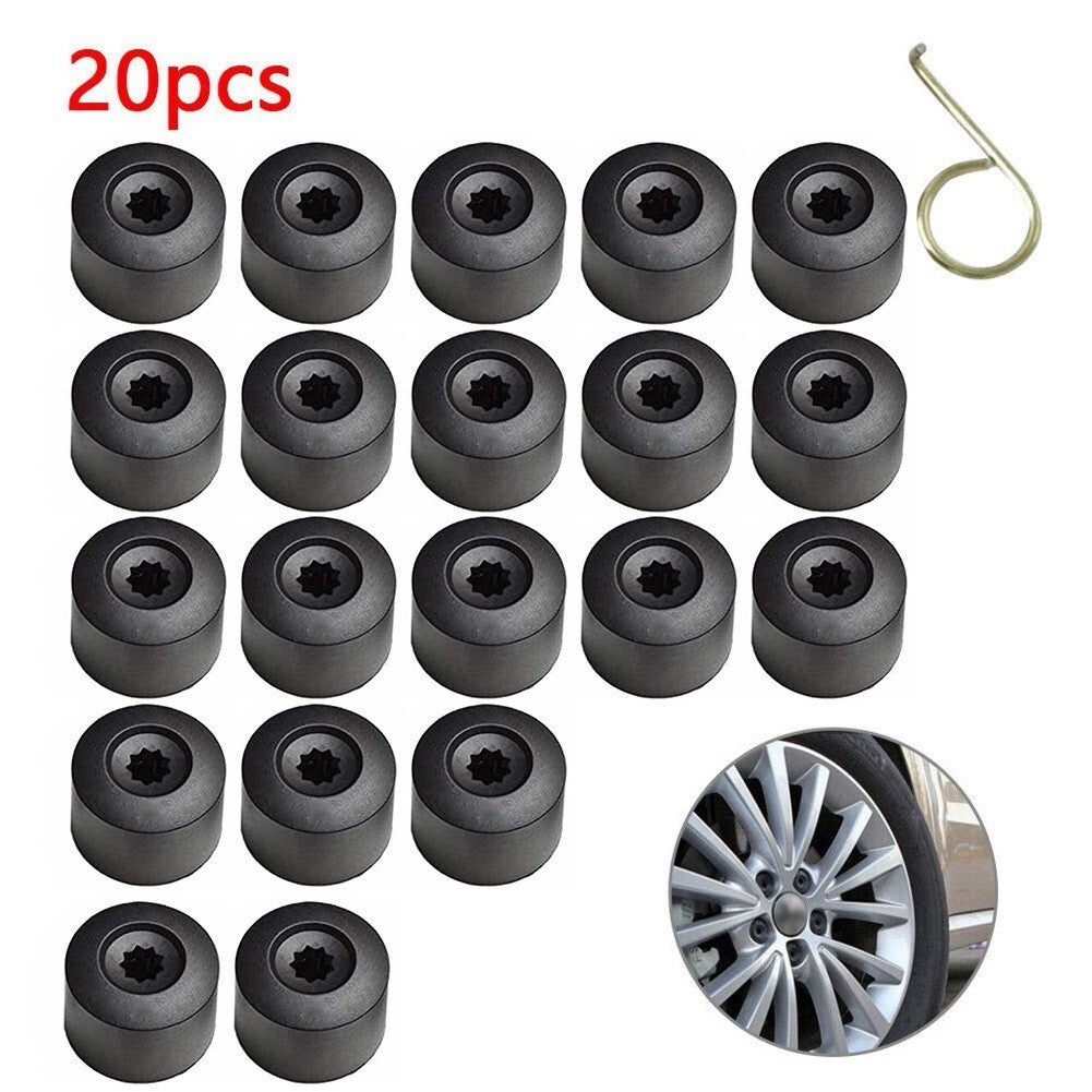 20pcs Wheel Bolt Nut Caps Covers For Volkswagen VW Golf Bora Passat Jetta 17mm