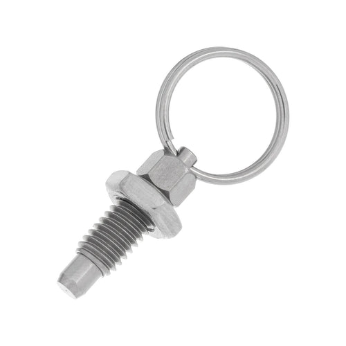 Retractable Indexing Spring Plunger M6 x 4mm Stainless Steel Loaded Pin Bolt