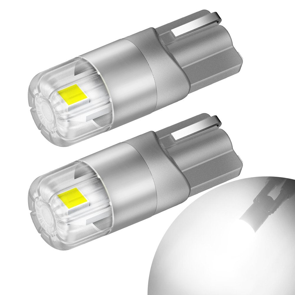 AUXITO 2 x White Bulbs Canbus LED T10 W5W SMD Car Side Wedge Parker Light Globe
