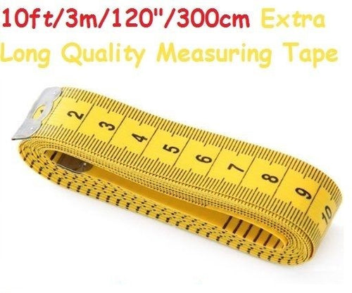LONG 10ft 3M Tape Measure Extra Plastic Non Stretching 300Cm 120" x 20mm Tailor