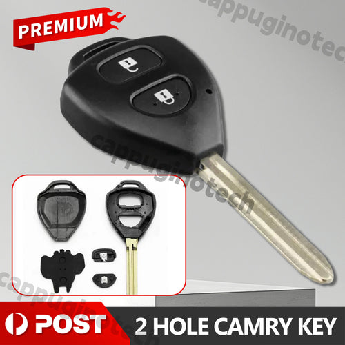 2 Button Toyota Remote Key Fob Shell Case Cover Rav4 Corolla Yaris Hilux Hiace – Compatible with Corolla