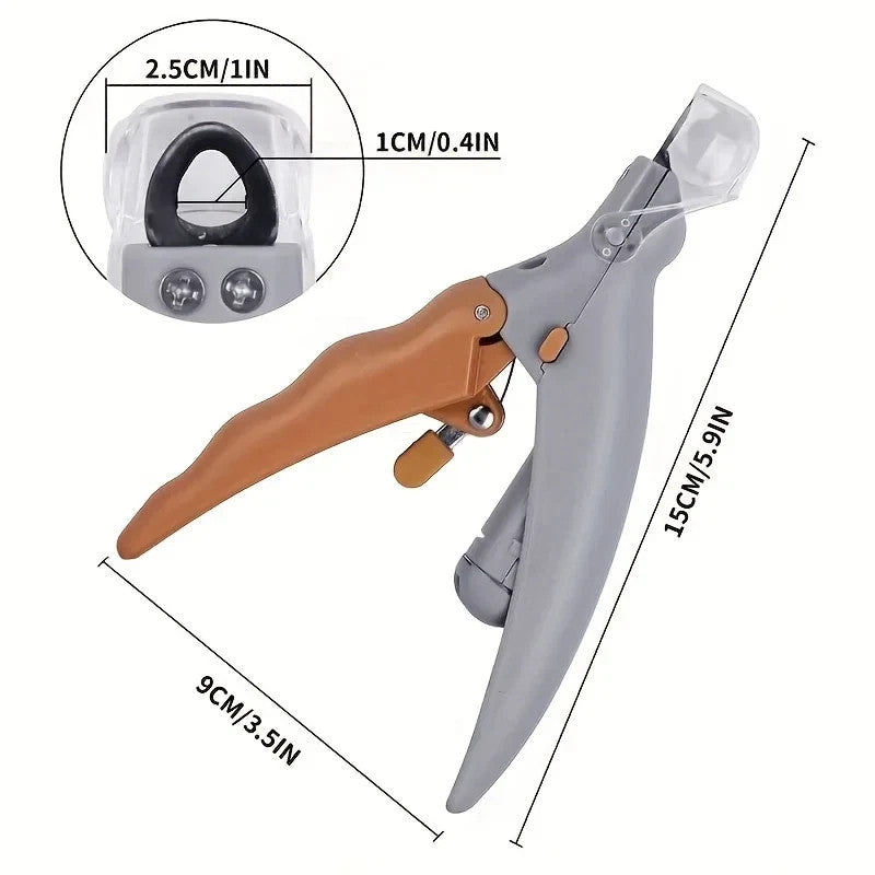 Professional Pet Nail Clipper Scissors With LED Light Cat Dog Nail Clippers Tool