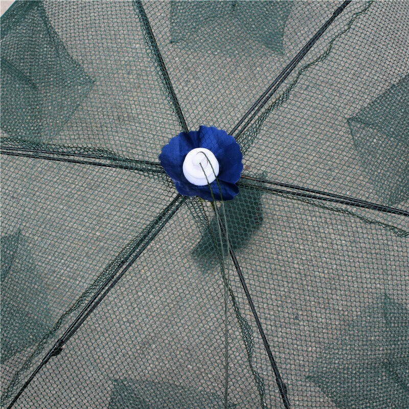 Large Foldable Fishing Nets Crab Shrimp Crawfish Cage Mesh Cast Minnow Trap Gear