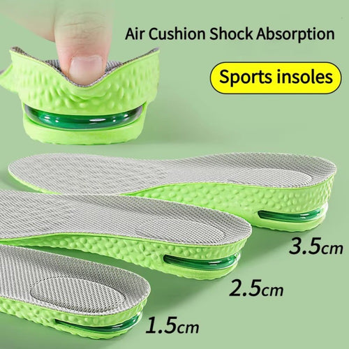 1Pair Breathable Air Cushion Height Increase Insoles For Men and Women