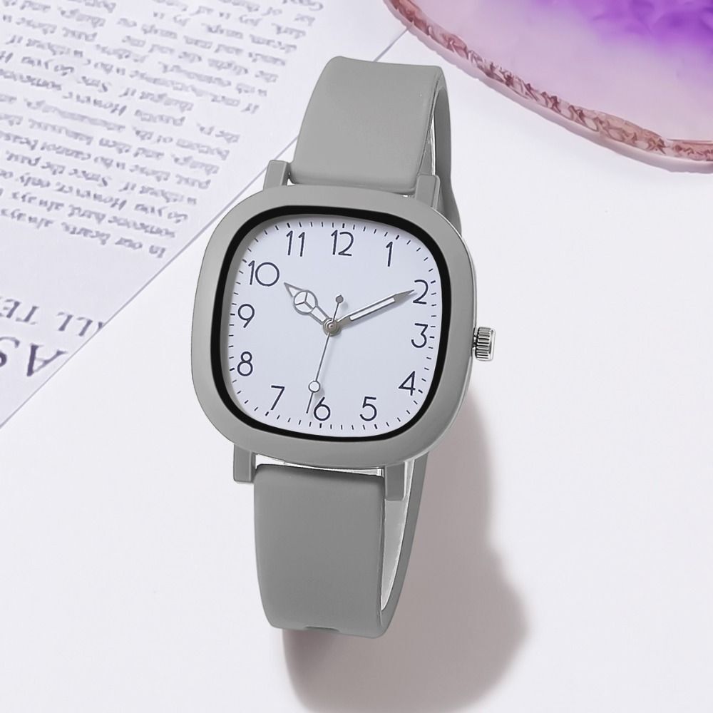 Stainless Steel Women Watch Silicone Ladies Watches Quartz Wristwatches