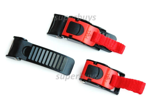 Fast Quick Release Helmet Buckle, Clip Cord Chin Strap Bag Motorcycle Bicycle T3