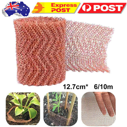 6/10 Metres Pure Copper Mesh Knitted Soffit Mesh Rats Rodent Slug Snail Control
