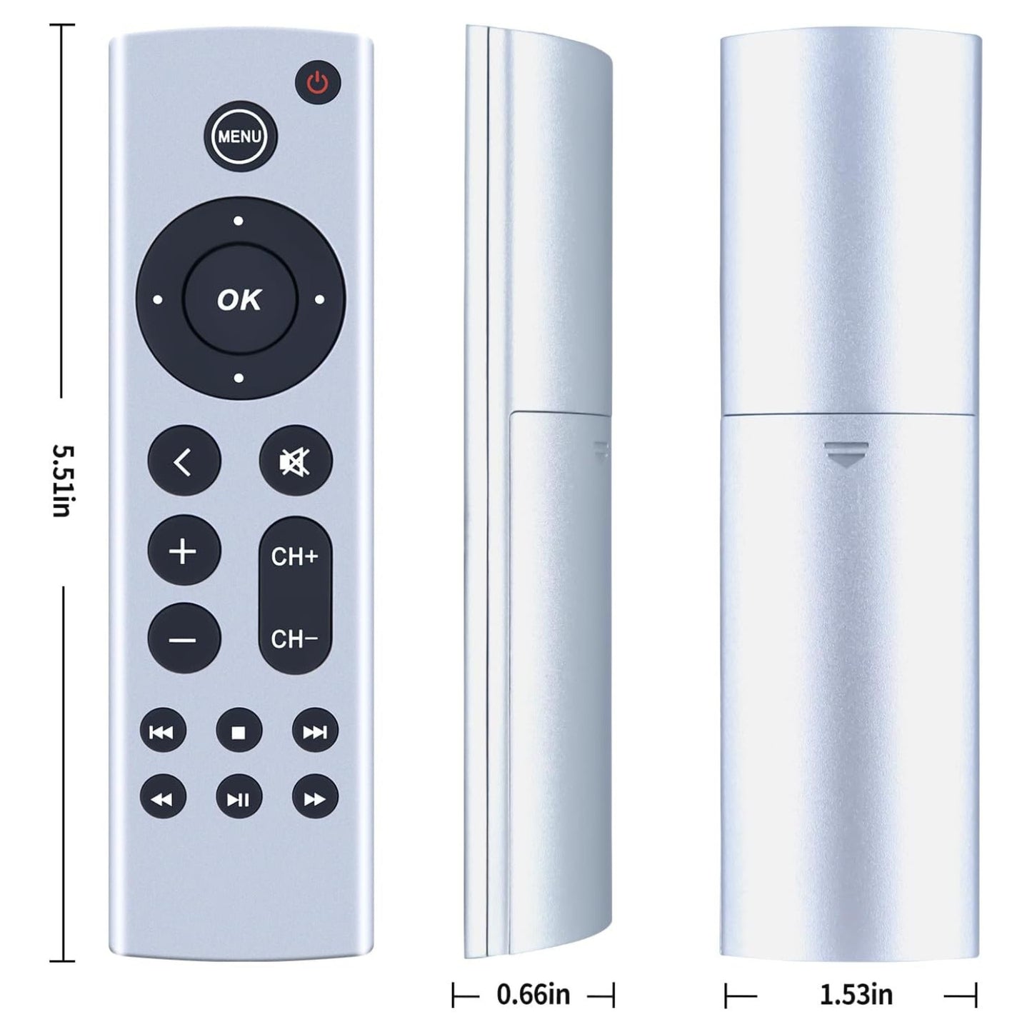 Replacement Remote for Apple TV 4K HD A2843 A2737 A2169 A1842 A1625 Controller