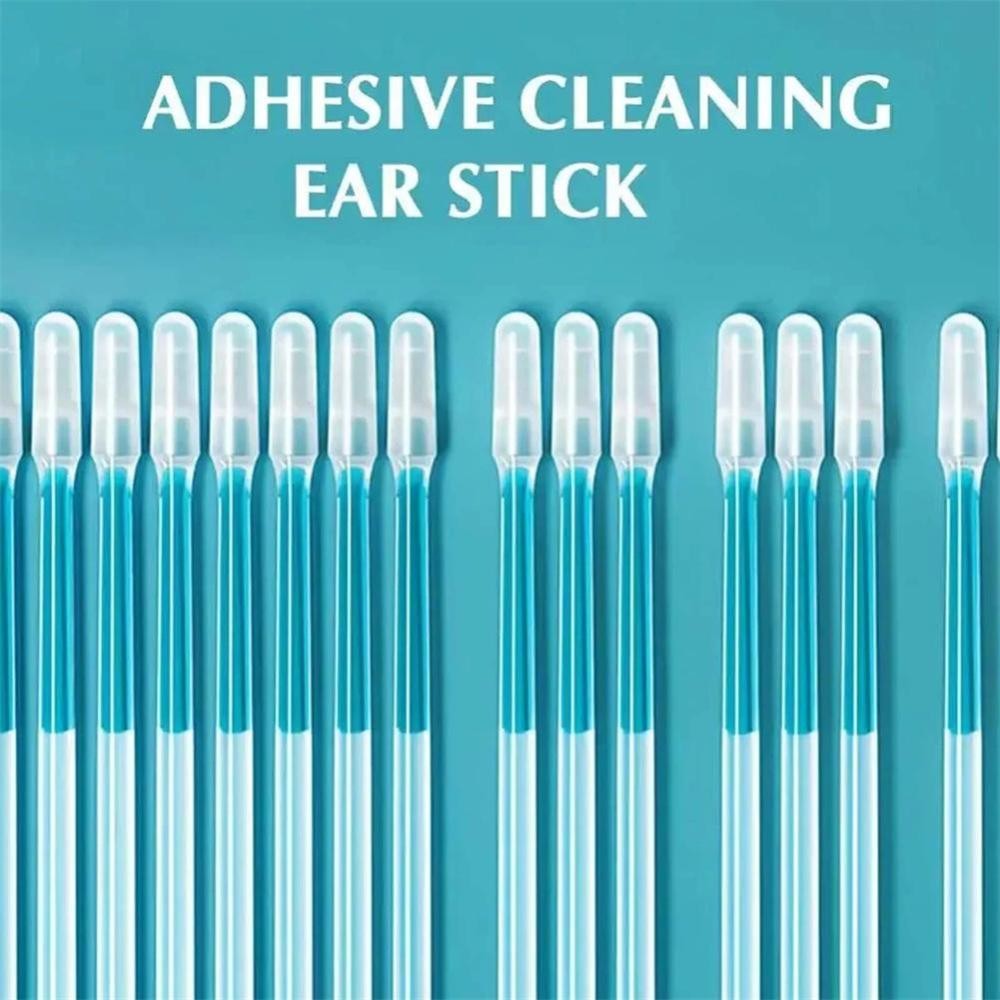 24-72PCS Sticky Ear Swabs Soft Earwax Cleaner Remover Sticks Home Use Wax Clean