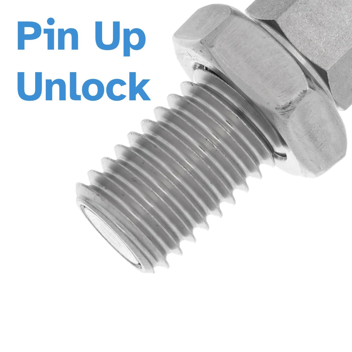 Indexing Spring Plunger M10 x 6mm Stainless Steel Loaded Lock Pin Bolt Thread