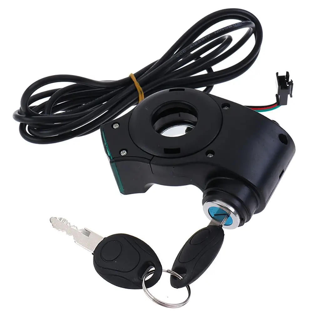 Bicycle With Key Battery Level Display E-Bike Thumb Throttle Power Switch Lock