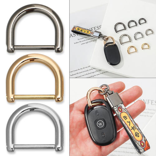 Detachable Bag Strap Accessories Open Screw D Ring Buckle Clasp Screw D Buckle