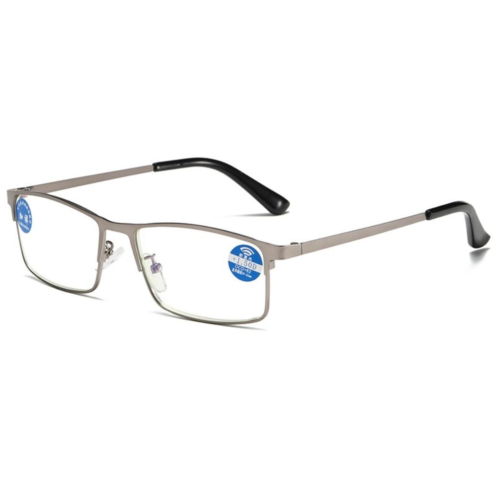 Metal PC Frame Glasses Grey Anti Eyestrain Reading Glasses Readers