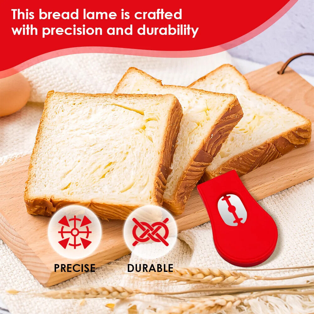 Bread Bakers Lame Slashing Scoring Tool Dough Making Razor Cutter with 5 Blades