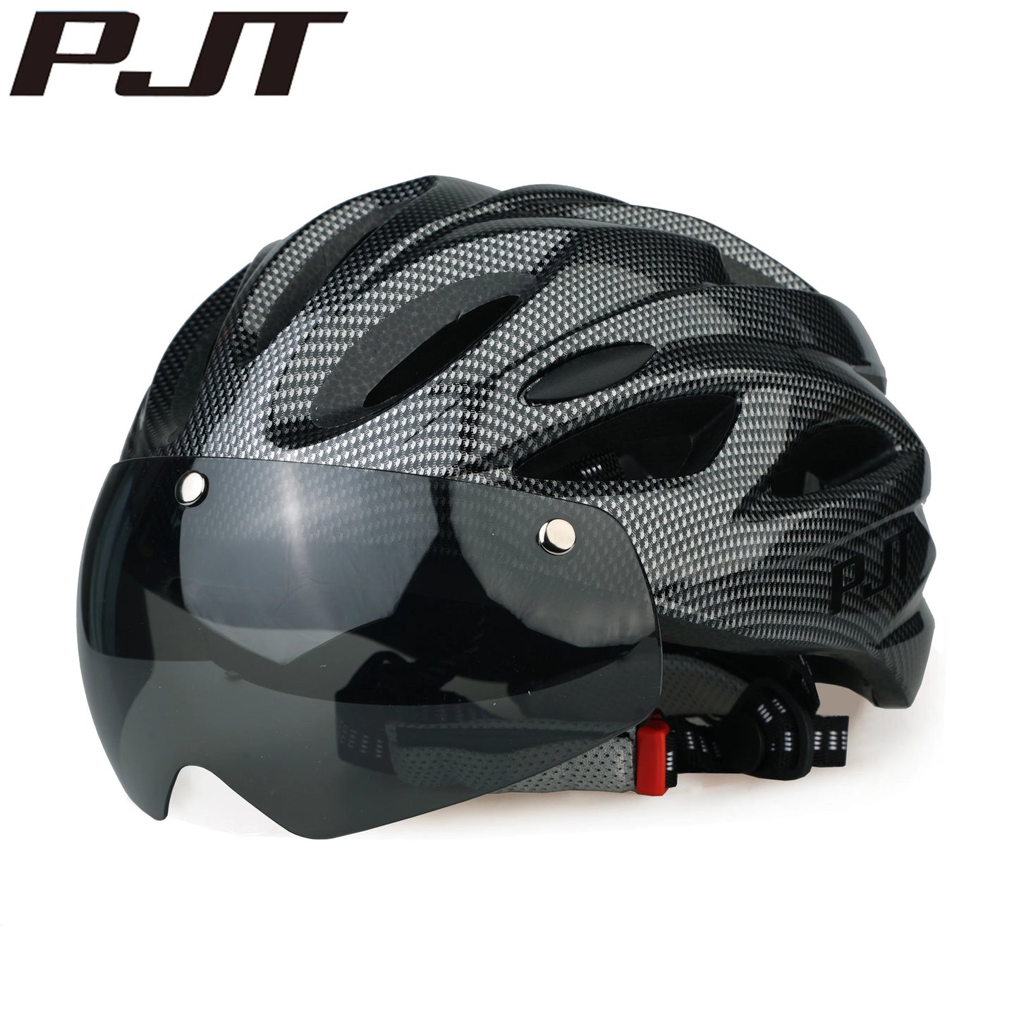 PJT Lightweight Cycling Helmet Magnetic Goggles Lens Adult Bike Helmet 56-61cm