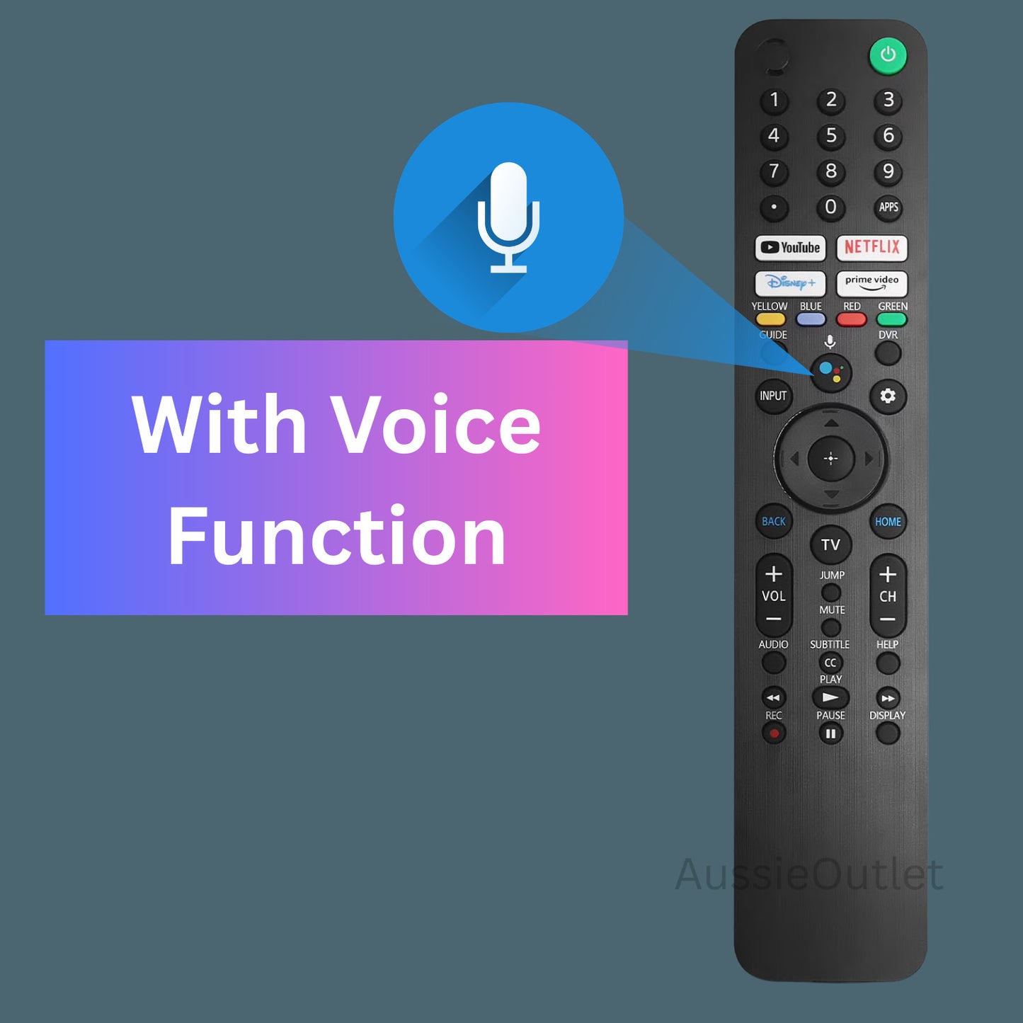 Replacement Remote for Sony Bravia XR XBR KD 4K 8K OLED Google Android TV