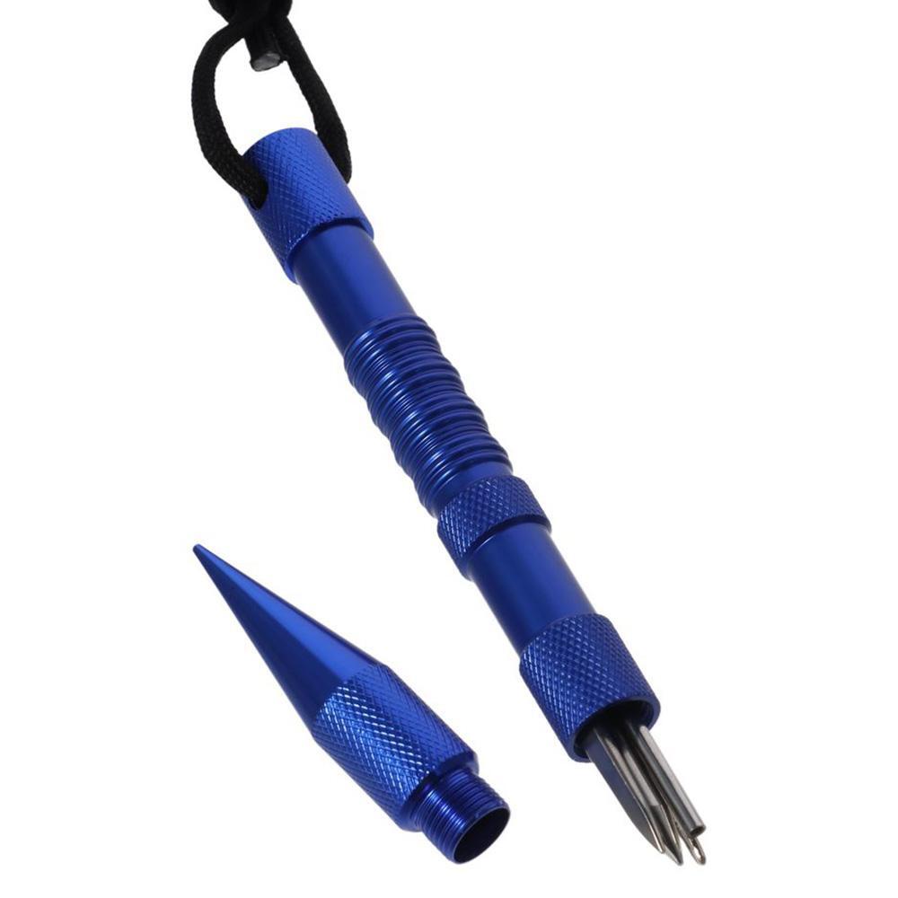 Aluminum Alloy Paracord Fid Set Stainless Steel Marlinspike Set Leather Tools