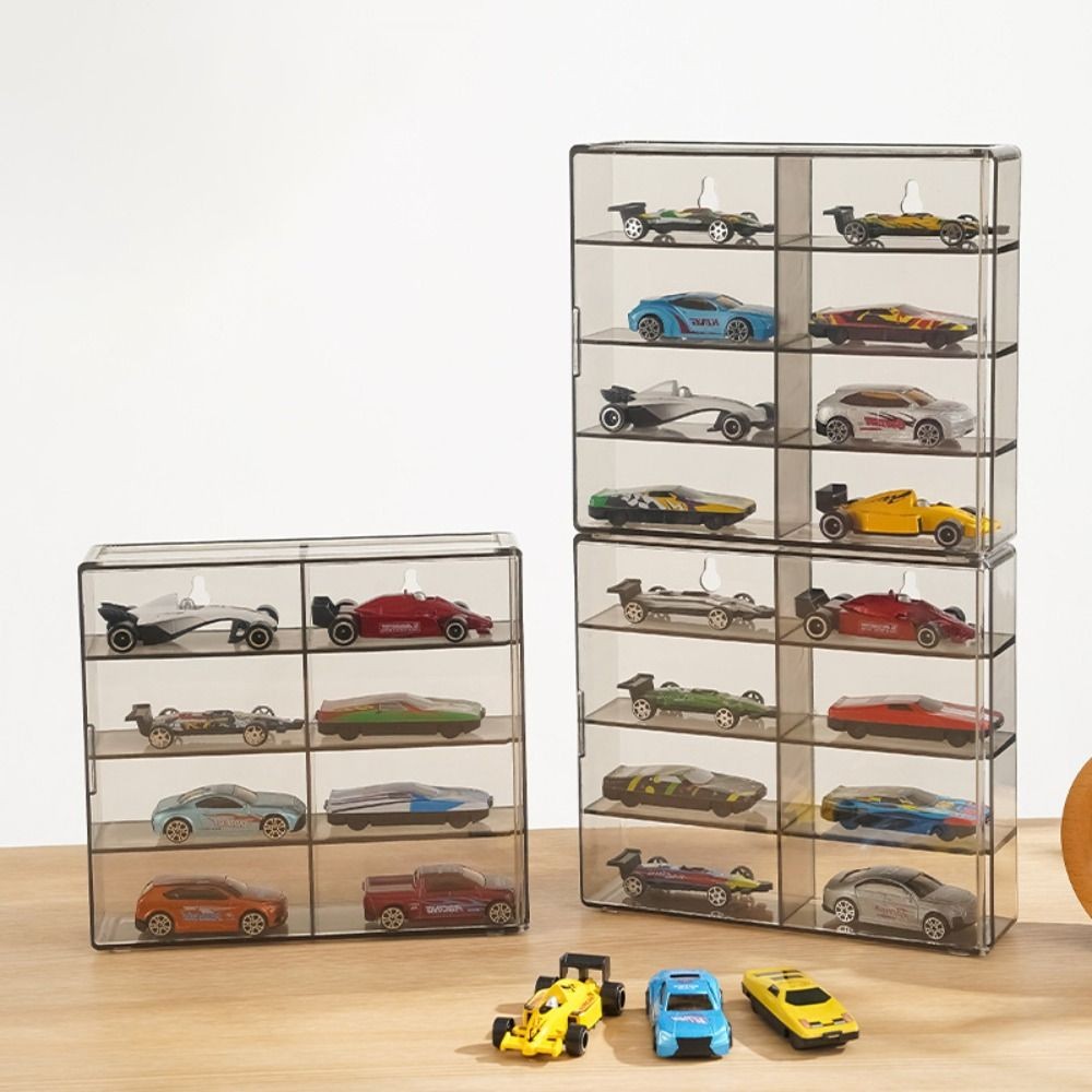 8 Grids Toy Model Cars Display Box 1:64 Display Rack Cabinet Hotwheels Cars
